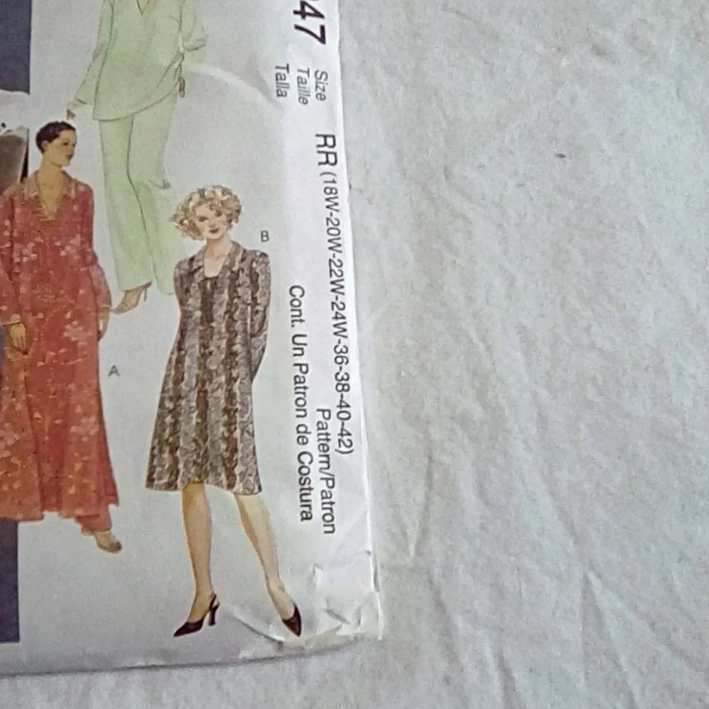 Vintage McCall's 3047 Dress in 2 lengths 18W-24W